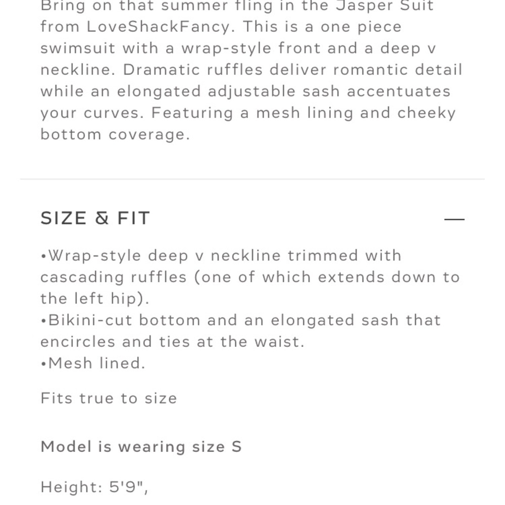 NWT loveshackfancy jasper suit - Picture 4 of 5